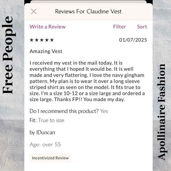 FREE PEOPLE CLAUDINE VEST RED RUST COMBO LARGE NWT - Picture 7 of 9